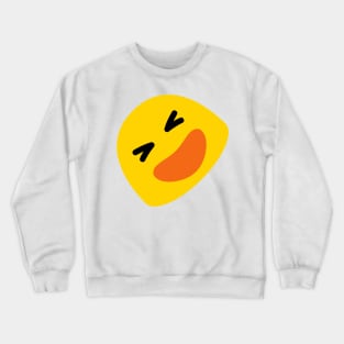 Happy Smiling Laughing Face Emoticon Crewneck Sweatshirt